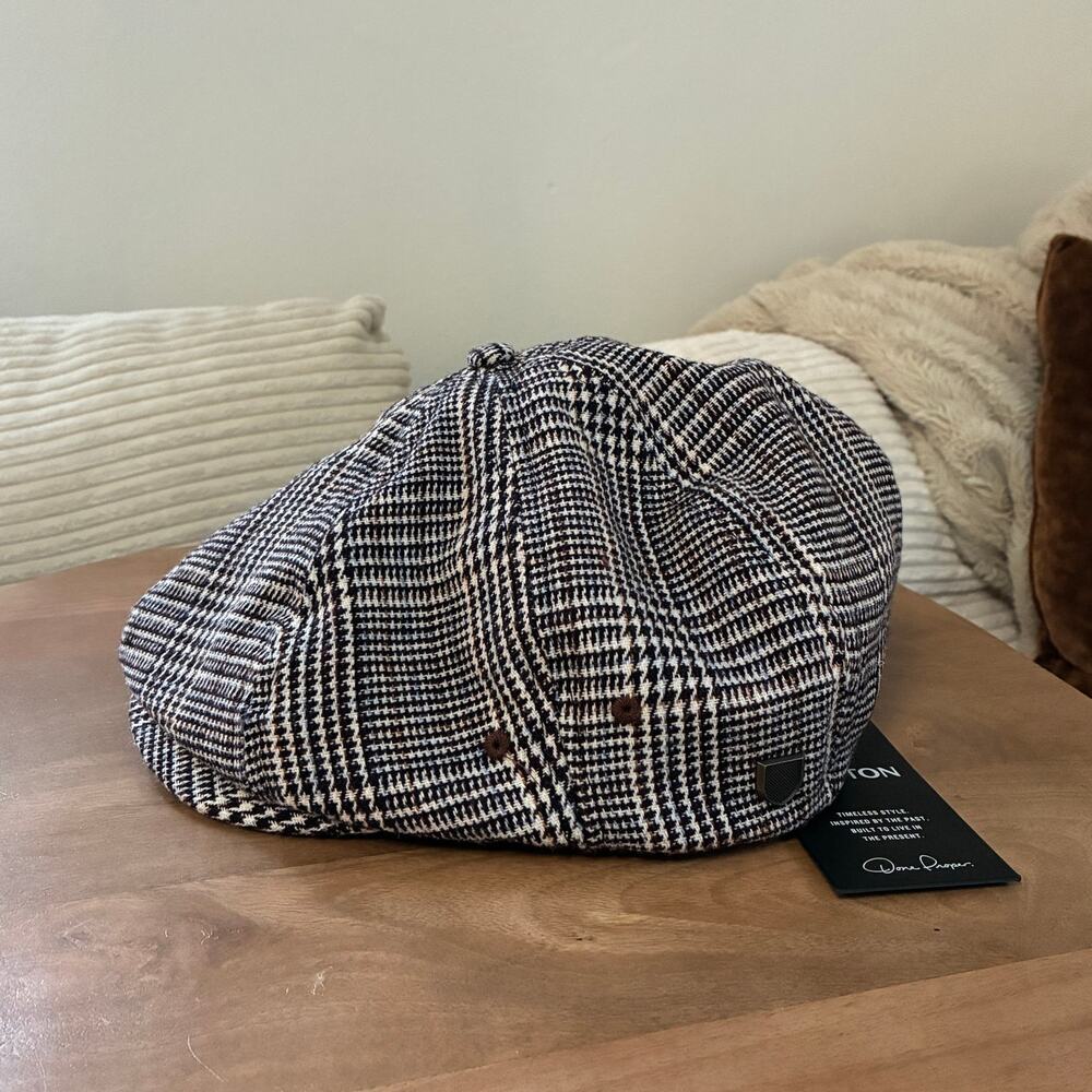 Brixton Newsboy Brood Classic Brown Plaid Snap Cap Lightweight Unisex Size Small